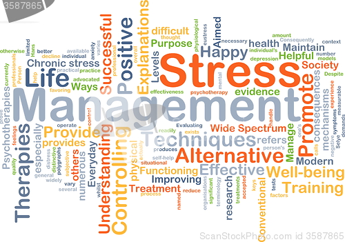 Image of Stress management background concept