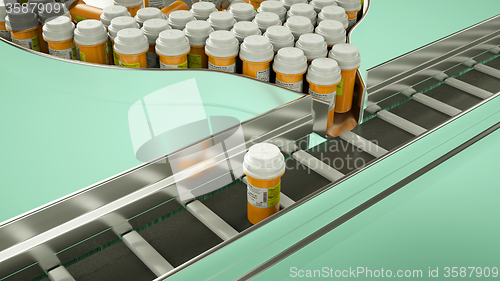 Image of Drugs and pills production line