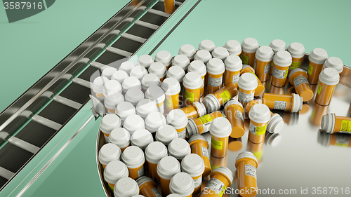 Image of pharmaceutical business manufacturing pills and drugs