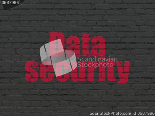 Image of Safety concept: Data Security on wall background