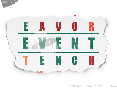 Image of Entertainment, concept: Event in Crossword Puzzle