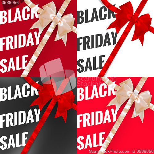 Image of Black friday sale typographical Set. EPS 10