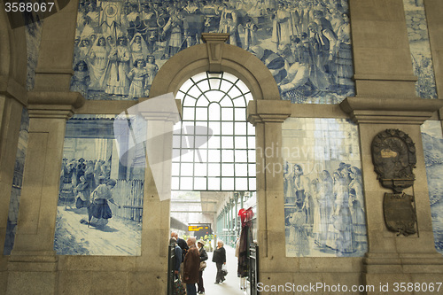 Image of EUROPE PORTUGAL PORTO TRAIN STATION SAN BENTO