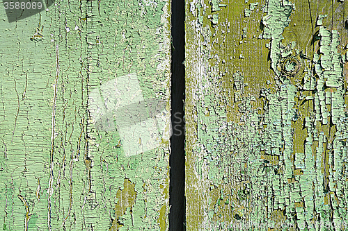 Image of Grunge wooden texture with horizontal planks.