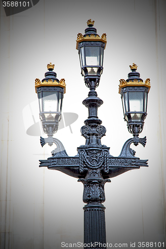 Image of europe in the wall of london lantern and abstract illumination