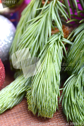 Image of Close-up of a Christmas tree