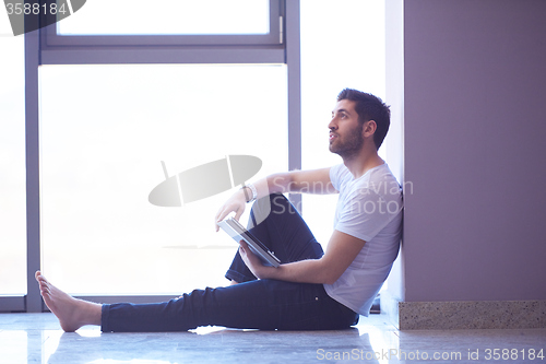 Image of student working on tablet