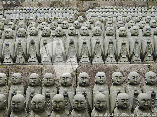 Image of japanese jizo sculptures