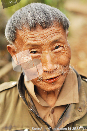 Image of Elderly Indian man in Nagaland, India