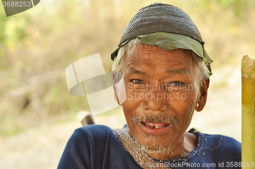 Image of Old man smiling in Nagaland, India