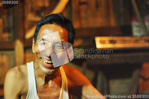 Image of Laughing man in Nagaland, India