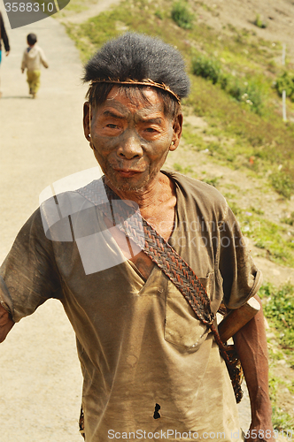 Image of Old man in Nagaland, India