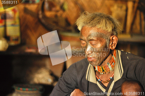 Image of Old man in Nagaland, India