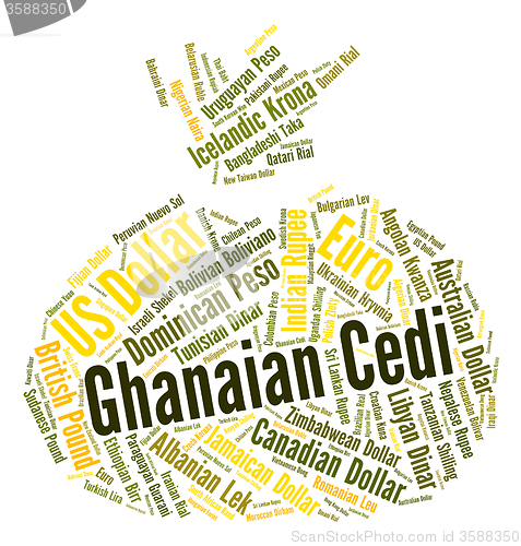 Image of Ghanaian Cedi Shows Forex Trading And Currency