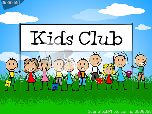 Image of Kids Club Indicates Free Time And Apply