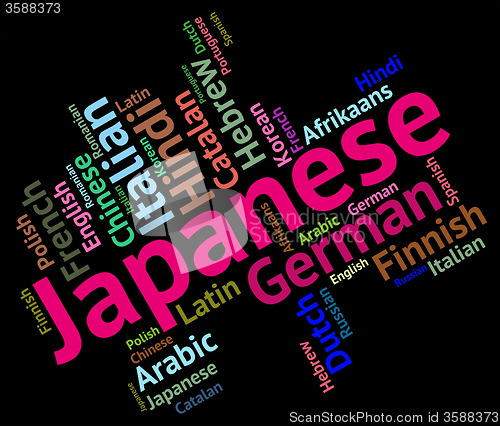 Image of Japanese Language Indicates Cjapan Translate And Translator