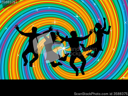 Image of Joy Swirl Represents Happiness Joyful And Youngsters