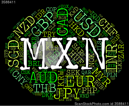 Image of Mxn Currency Means Forex Trading And Banknote