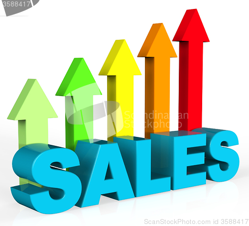 Image of Increase Sales Shows Success Trading And Improvement