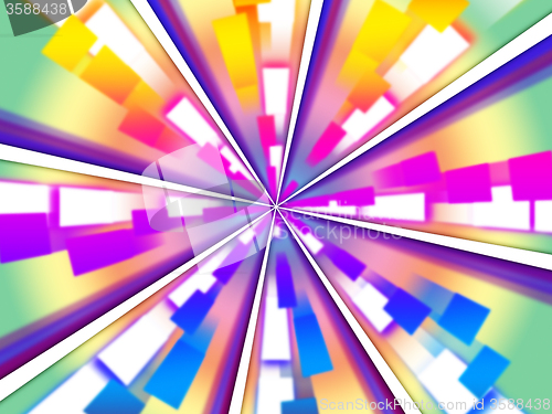 Image of Wheel Background Means Beams Chromatic And Rectangles\r