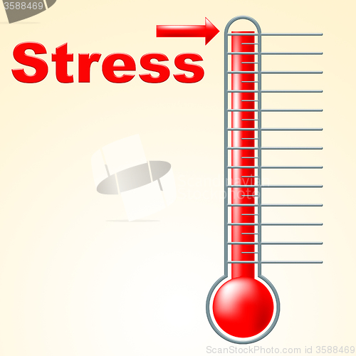 Image of Thermometer Stress Means Tension Celsius And Thermostat