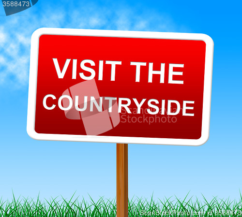 Image of Visit The Countryside Shows Scene Natural And Outdoor