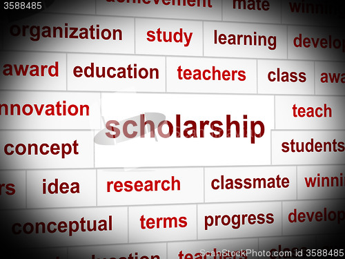 Image of Scholarship Education Indicates Educating Train And Development