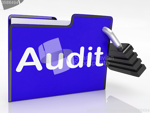 Image of Audit Files Represents Inspection Organized And Organize