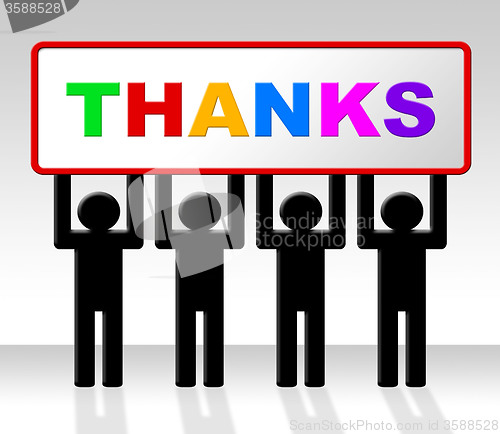 Image of Thank You Means Message Grateful And Thankfulness