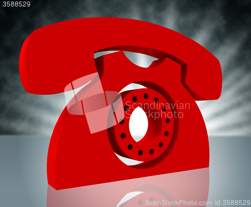 Image of Telephone Call Shows Question Information And Chat