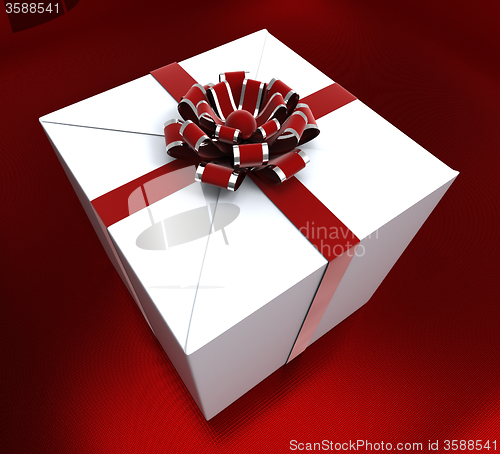 Image of Giftbox Birthday Indicates Congratulating Giving And Present