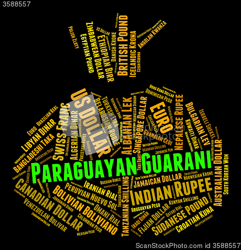 Image of Paraguayan Guarani Shows Foreign Exchange And Currency