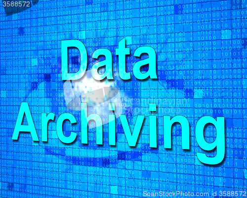 Image of Data Archiving Shows Fact Documentation And Storage