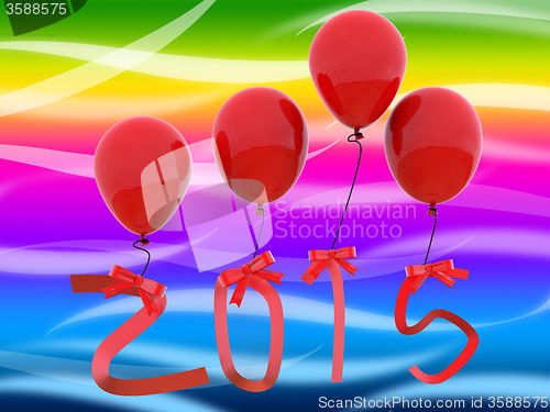 Image of New Year Represents Two Thousand Fifteen And 2015