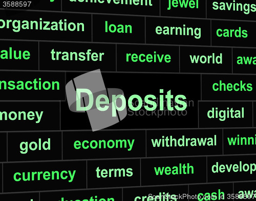 Image of Deposits Deposit Represents Part Payment And Advance