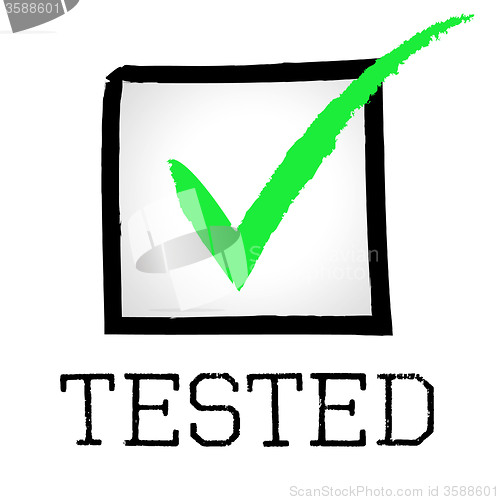 Image of Tick Tested Shows Pass Approved And Tests