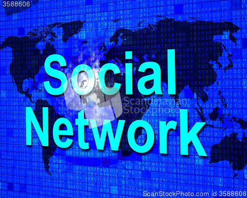 Image of Social Media Shows Networking People And Communication