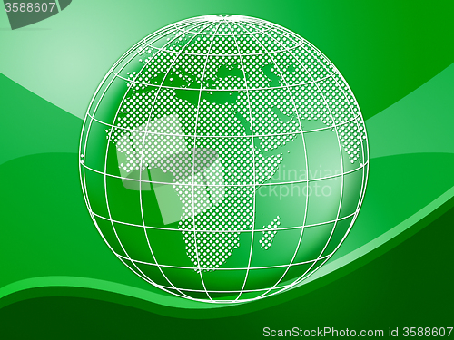 Image of Globe World Represents Background Planet And Backgrounds