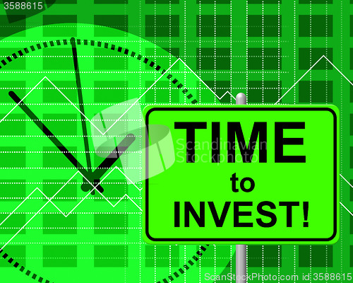 Image of Time To Invest Indicates Return On Investment And Invested
