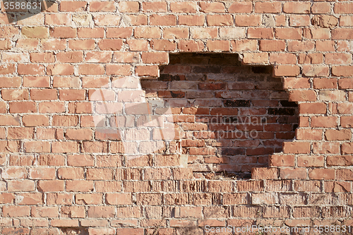 Image of old grunge brick wall
