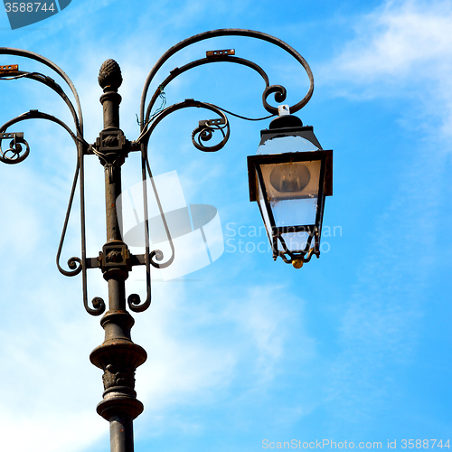 Image of abstract europe in the sky of italy lantern and  illumination