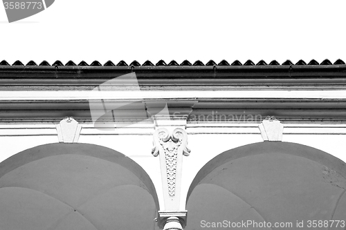 Image of abstract old column in the  country  of europe italy and marble 