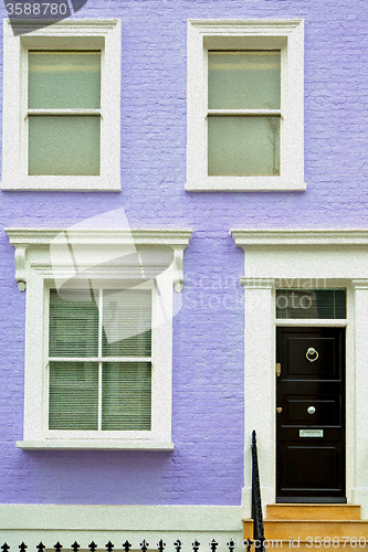 Image of notting   hill  area  in london england old suburban and antique