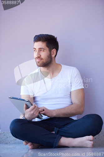 Image of student working on tablet