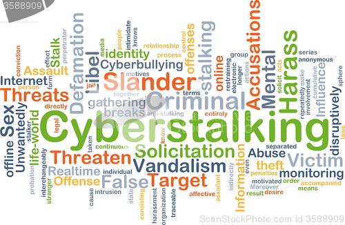 Image of Cyberstalking background concept