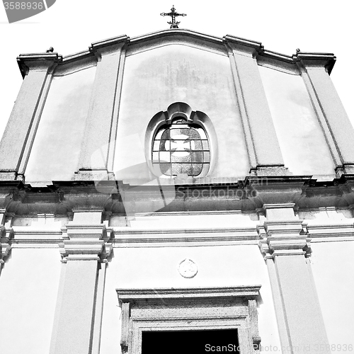 Image of old architecture in italy europe milan religion and sunlight