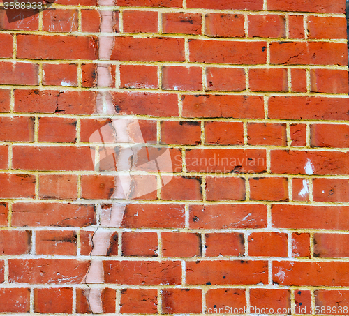 Image of in london   the    abstract    texture of a ancien wall and ruin