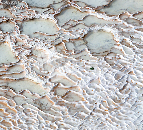 Image of abstract in pamukkale turkey asia the old calcium bath and trave