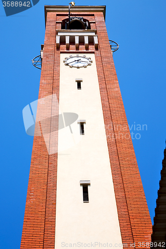 Image of ancien  tower in italy europe  and bell