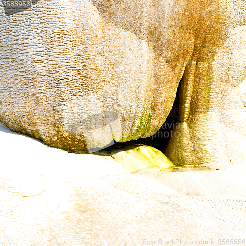 Image of abstract in pamukkale turkey asia the old calcium bath and trave
